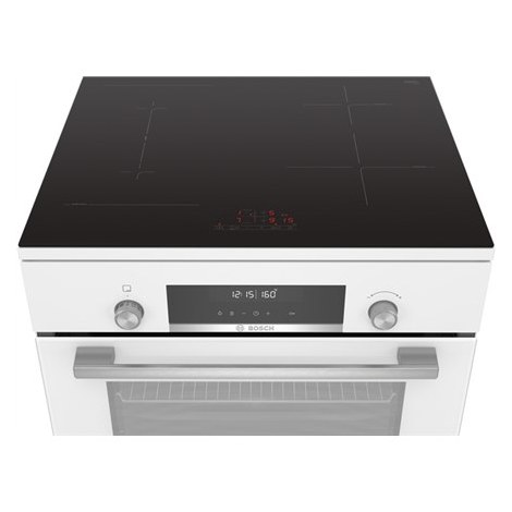 Bosch | Cooker | HLS79W321U Series 6 | Hob type Induction | Oven type Electric | White | Width 60 cm | Grilling | LCD | Depth 60 - 2